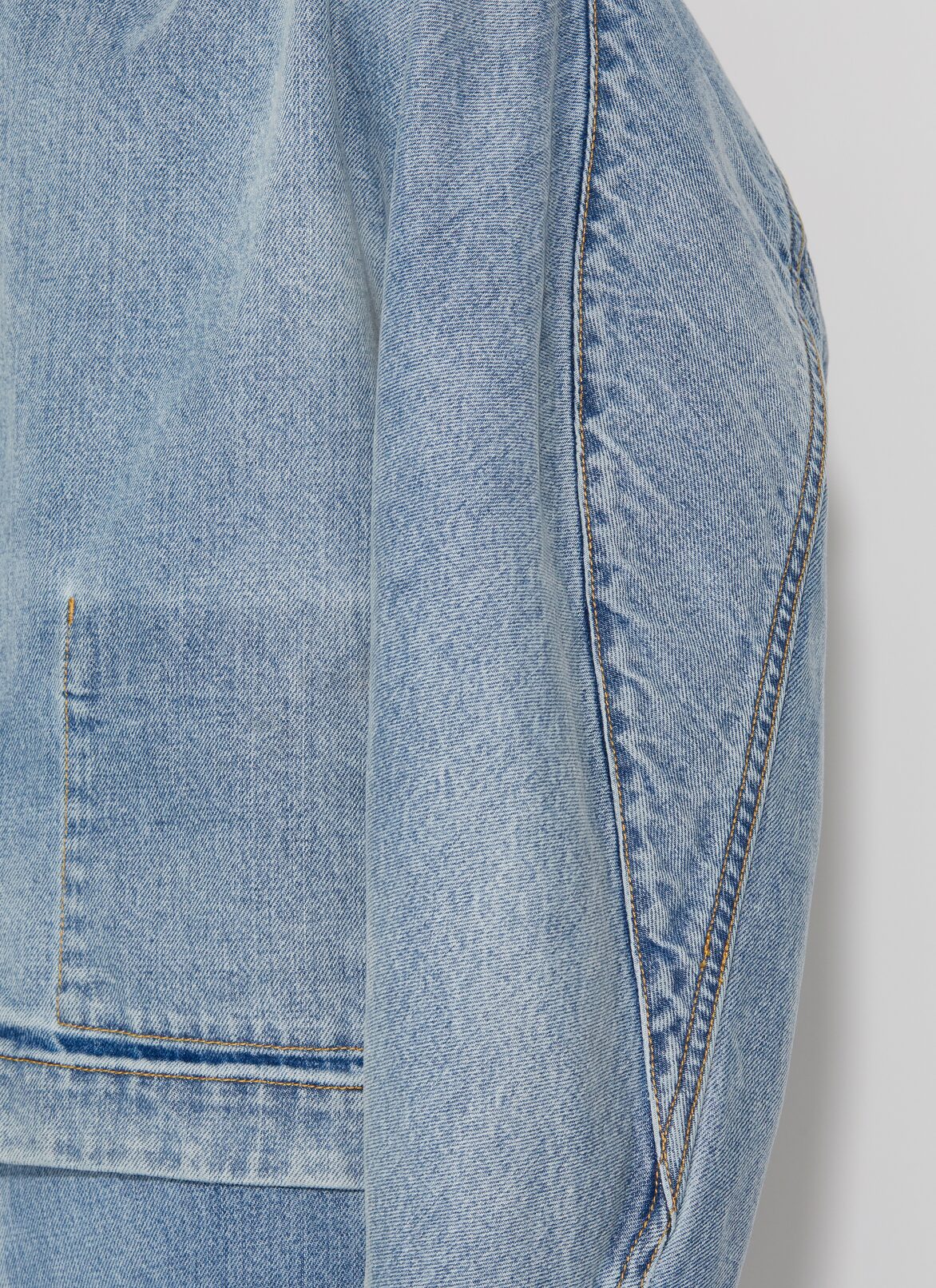 Denim vareuse jacket ALAÏA BLUE DENIM VAREUSE JACKET